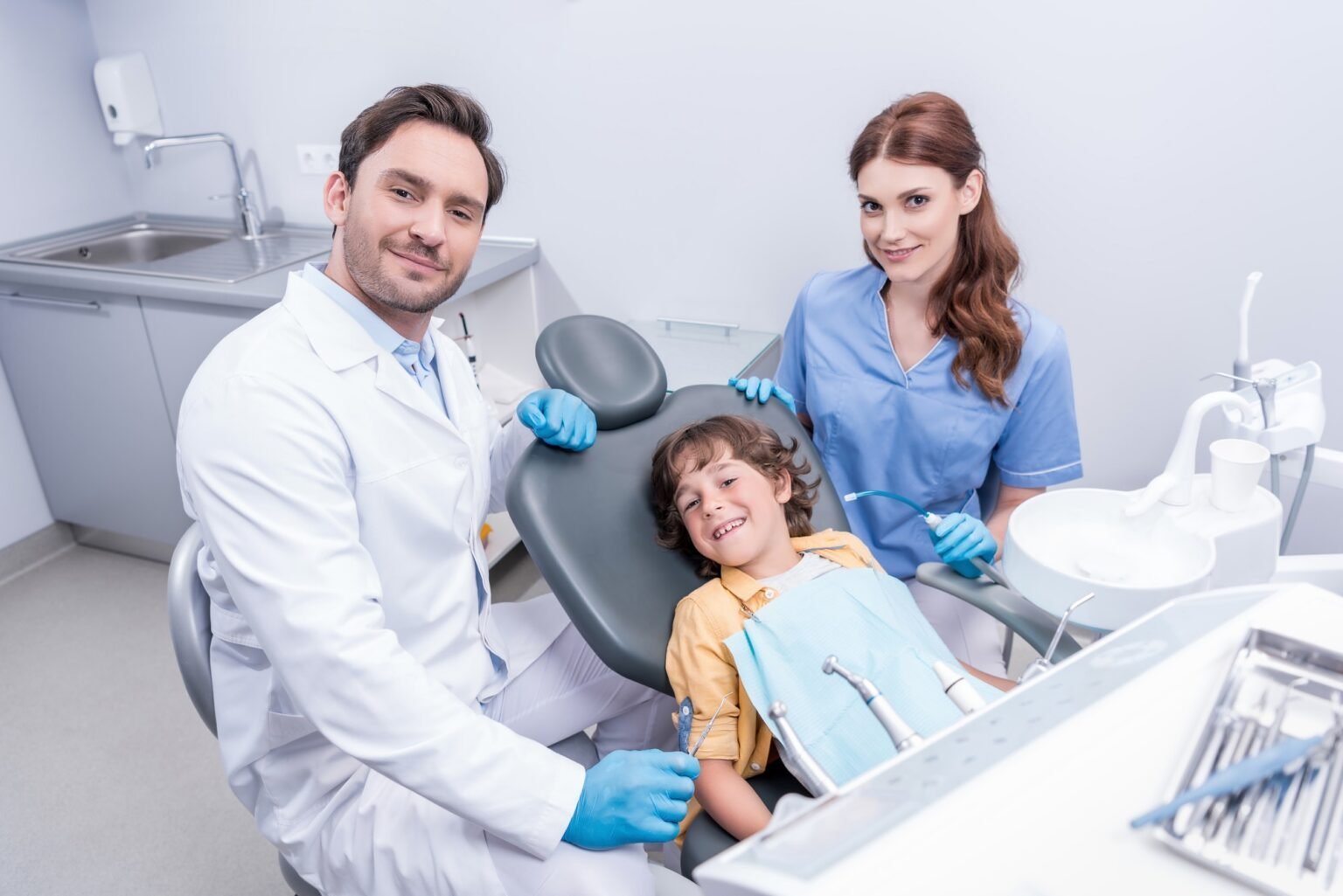 Child dental examination at OraFix Dental Care